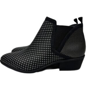 Womens Betabrand Tennis Western Black‎ Diamond Ankle Chelsea Booties Size 8.5